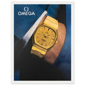 Omega Gold Vintage Poster Ad