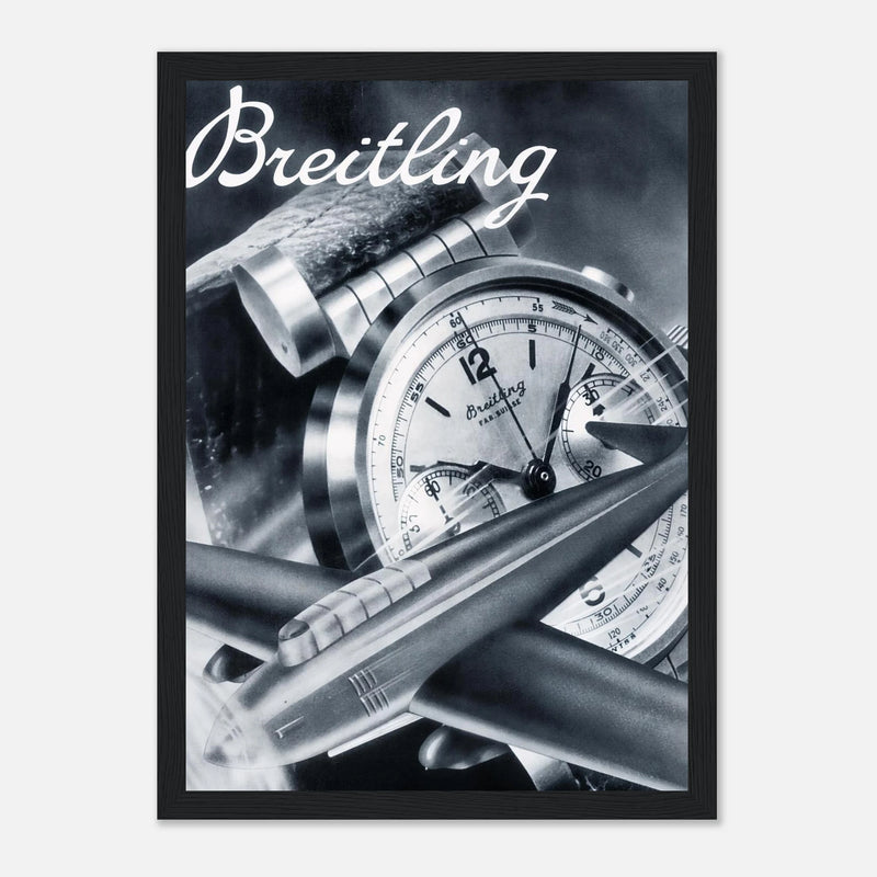 Breitling Sprint Montbrillant Vintage Ad Poster