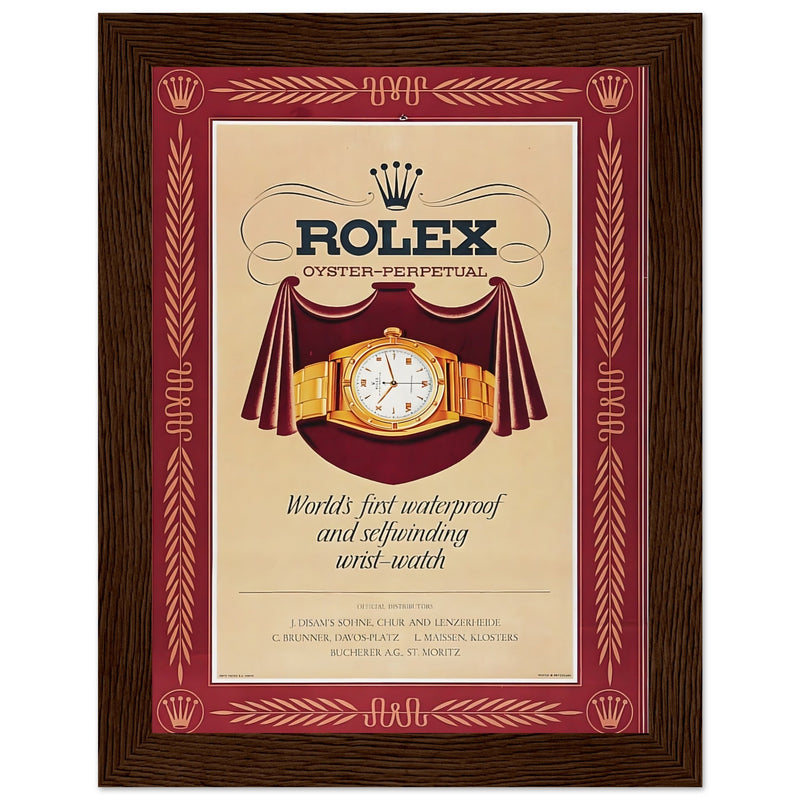 Rolex Oyster-Perpetual Vintage Poster Ad