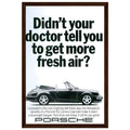 Porsche 911 Fresh Air Vintage Poster Ad