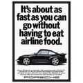 Porsche 911 Vintage Poster - Airline Food