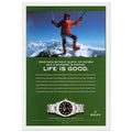 Rolex Life is Good Vintage Poster Ad