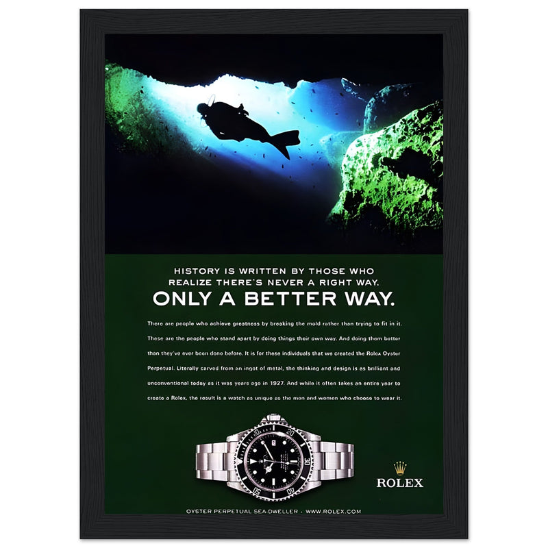 Rolex A Better Way Vintage Poster Ad