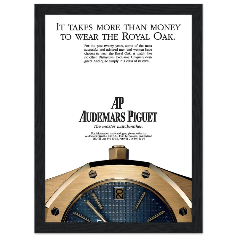 Audemars Piguet Master Watchmaker Vintage Poster Ad