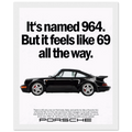 Porsche 964 - 69 Vintage Ad Poster