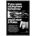 Rolex Racing Vintage Poster Ad