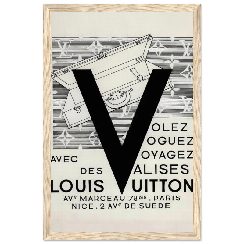 Louis Vuitton Nice, Paris Vintage Poster Ad