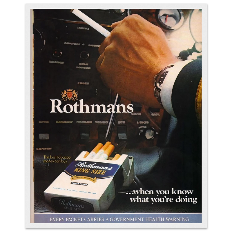Rothmans Vintage Poster Ad - Rothman Kingsize