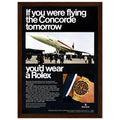 Rolex Oyster Perpetual Concorde Vintage Poster Ad
