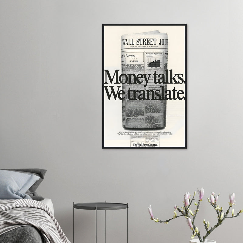 Wall Street Journal 1988 Vintage Poster Ad