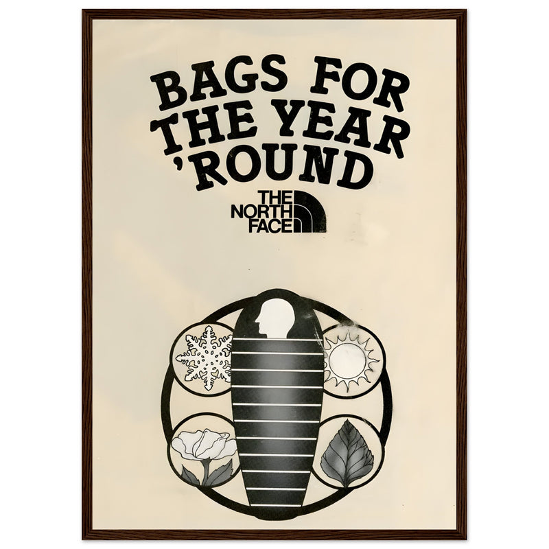 The North Face Sleeping Bags Vintage Poster