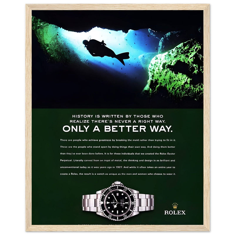 Rolex A Better Way Vintage Poster Ad