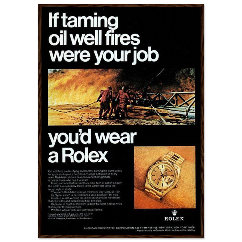 Rolex Day-Date Vintage Poster Ad
