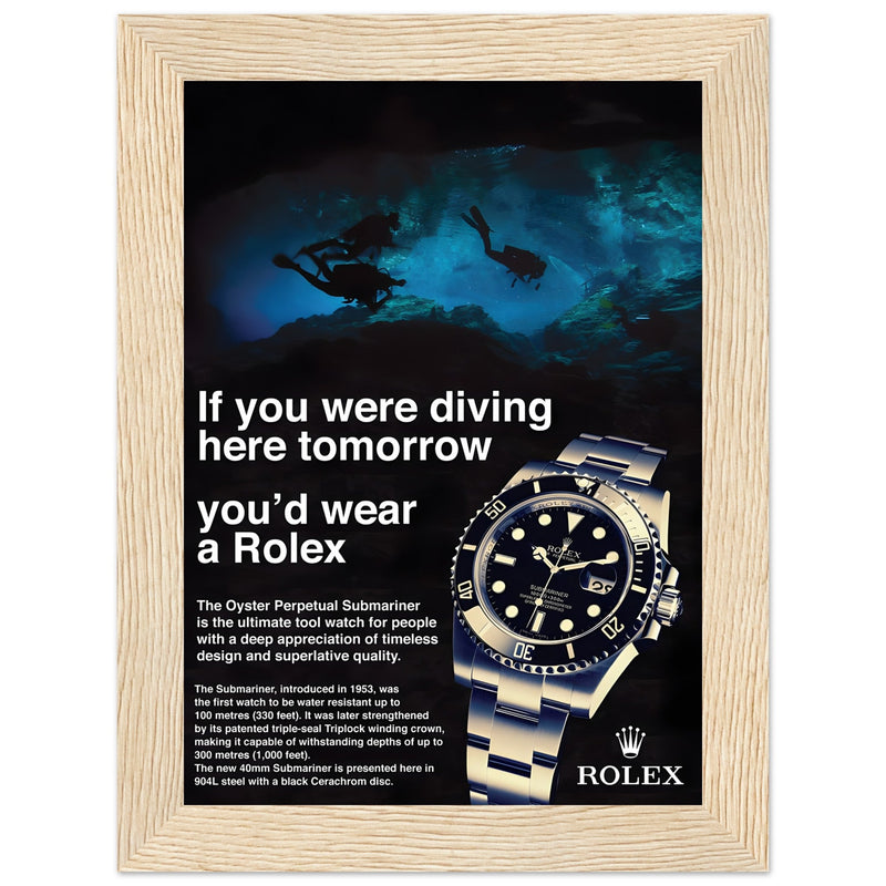 Rolex Oyster Perpetual Vintage Poster - Premium Matte