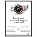 Rolex GMT Master Travel Vintage Poster Ad