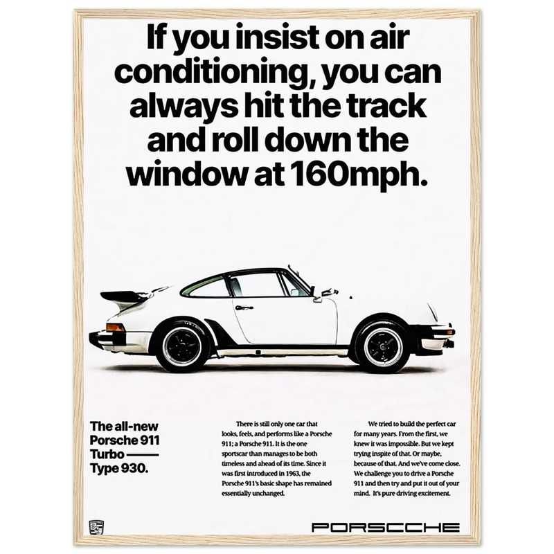 Porsche All New 911 Vintage Poster