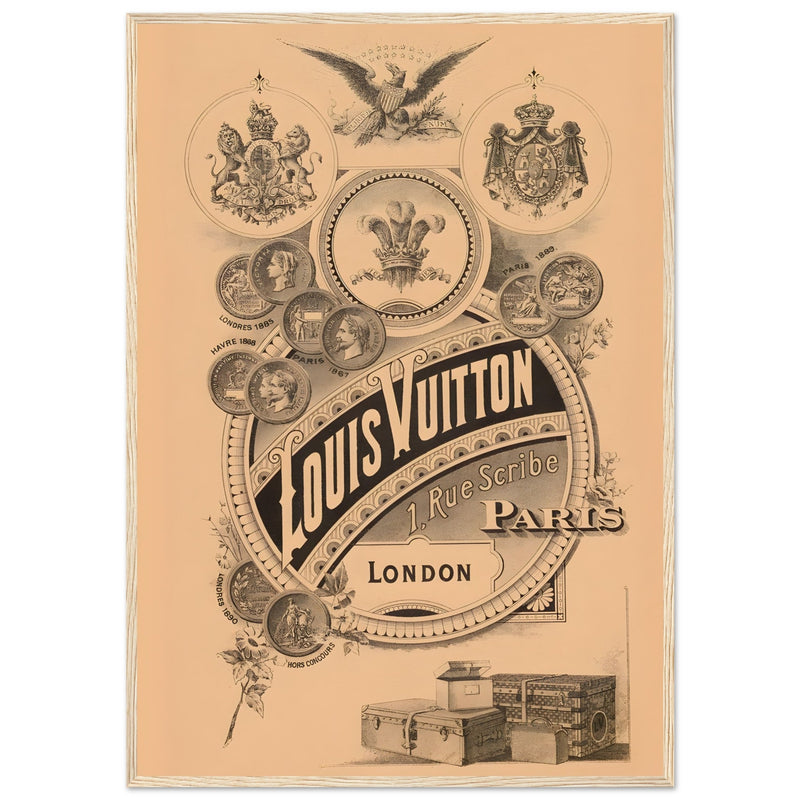 Louis Vuitton London Paris Vintage Poster Ad
