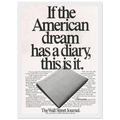 Wall Street Journal Vintage Poster Ad - American Dream Diary