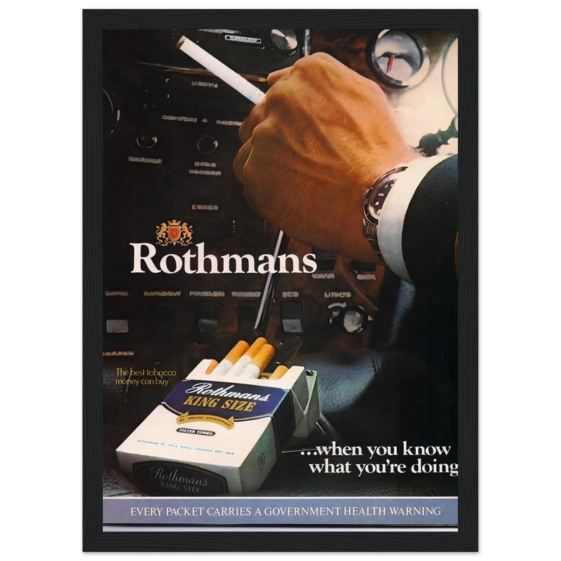 Rothmans Vintage Poster Ad - Rothman Kingsize