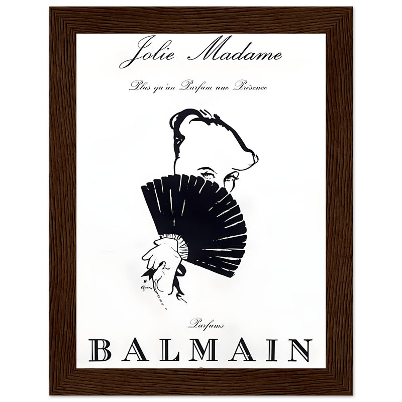 Balmain Jolie Madame Vintage Poster Ad