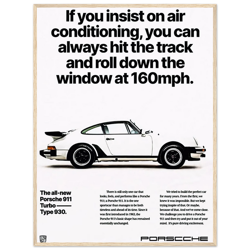 Porsche All New 911 Vintage Poster