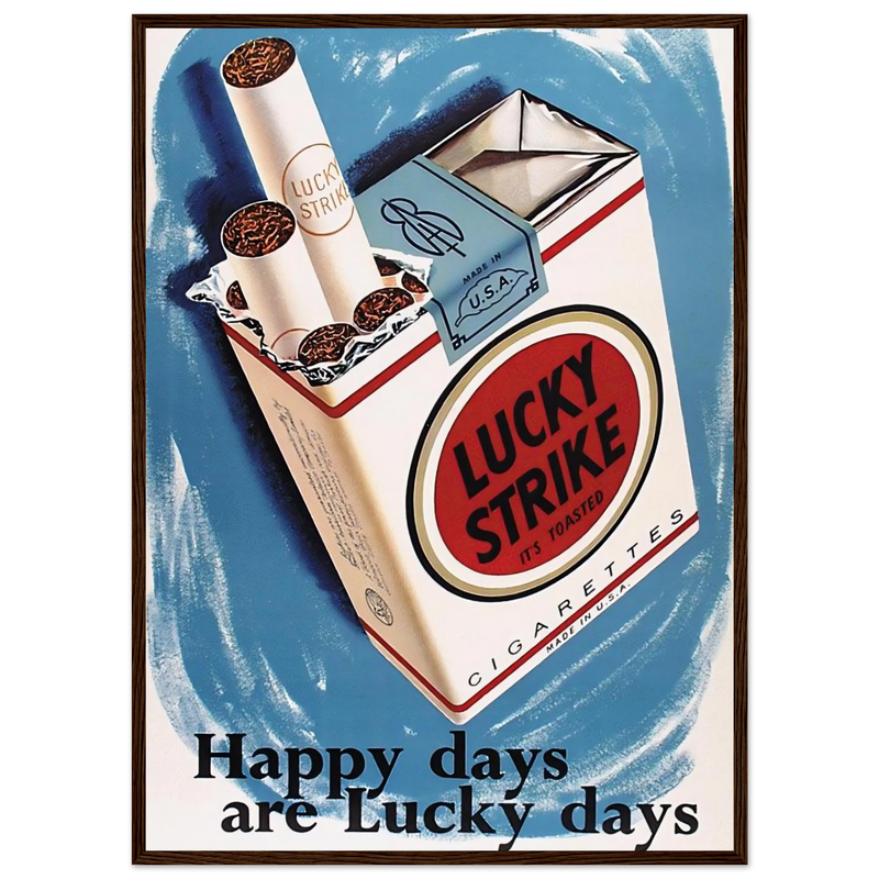 Lucky Strike Vintage Poster - Happy Days