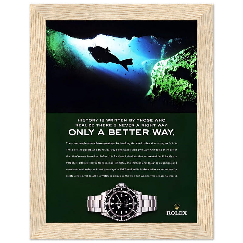 Rolex A Better Way Vintage Poster Ad