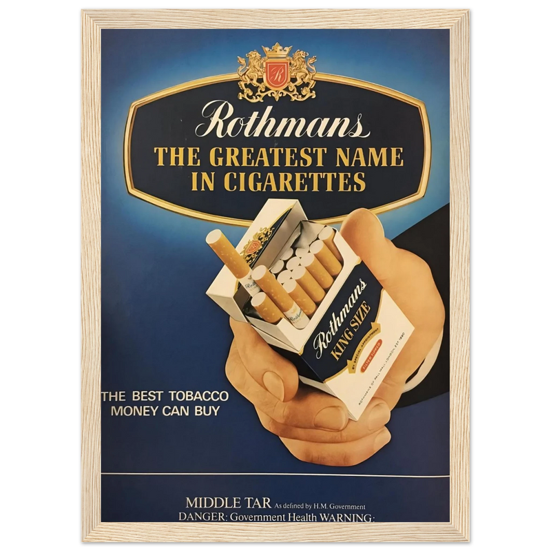 Rothmans Vintage Poster - The Greatest Name In Cigarettes