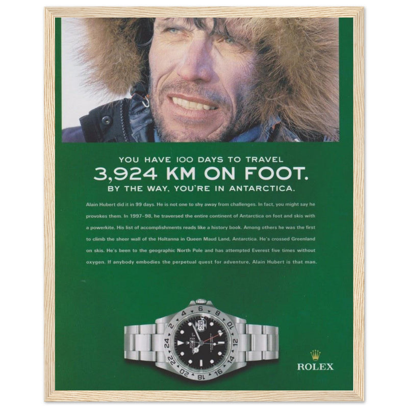 Rolex Explorer Vintage Poster Ad