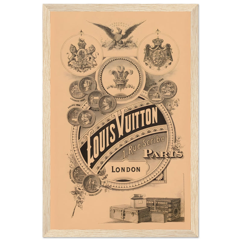 Louis Vuitton London Paris Vintage Poster Ad