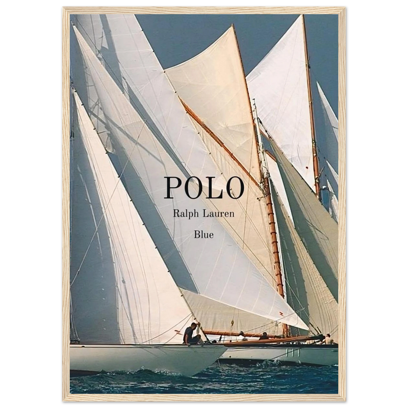 Polo Ralph Lauren Vintage Ad Poster - Polo Blue