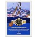 Rolex Submariner Offshore Champions Vintage Poster Ad