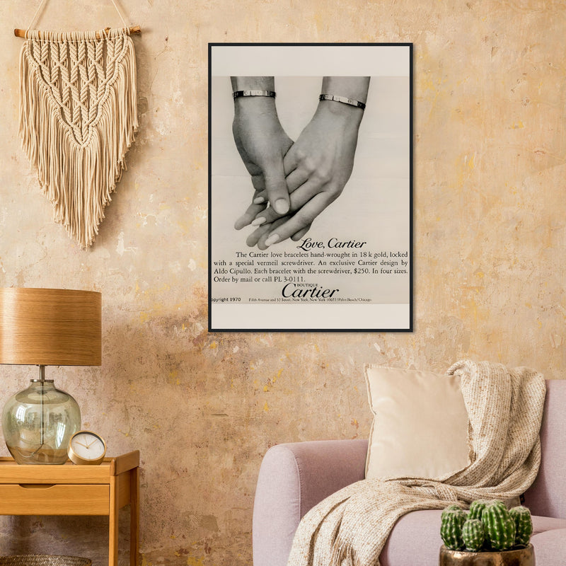 Cartier Love Bangles Vintage Poster