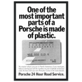 Porsche - 24 Hour Road Service Vintage Poster Ad