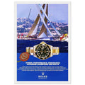 Rolex Submariner Offshore Champions Vintage Poster Ad