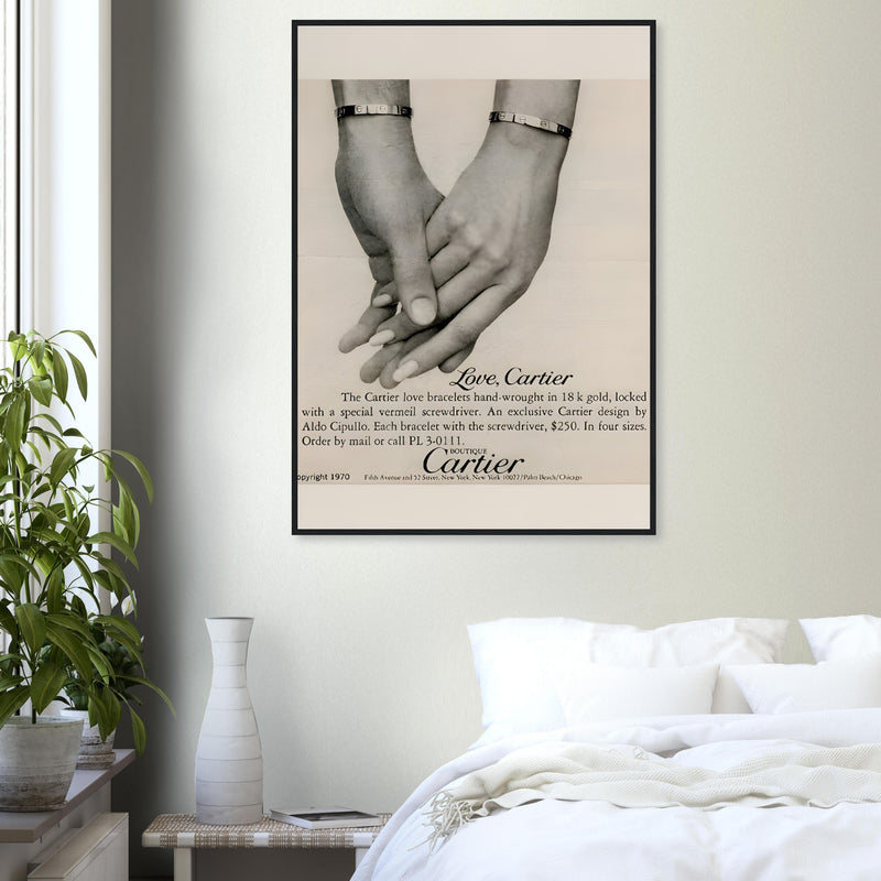 Cartier Love Bangles Vintage Poster