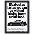 Porsche 911 Vintage Poster - Airline Food
