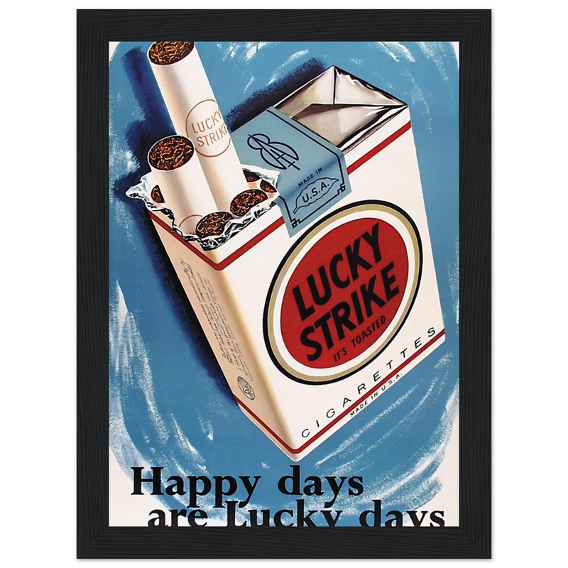 Lucky Strike Vintage Poster - Happy Days
