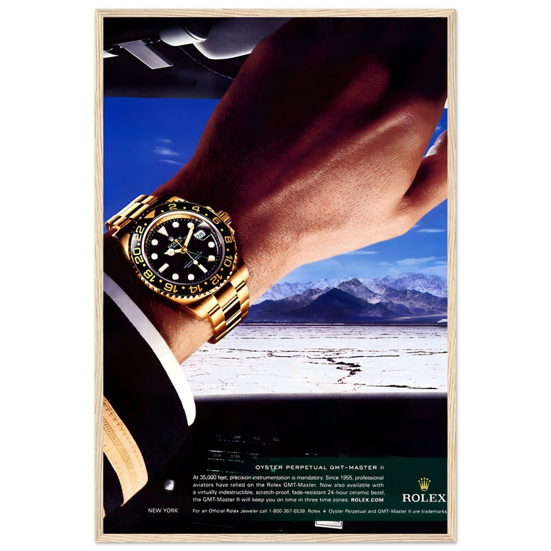 Rolex Oyster Perpetual GMT-Master II New York Pilot Vintage Poster