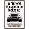 Porsche 911 Vintage Poster - Rear End