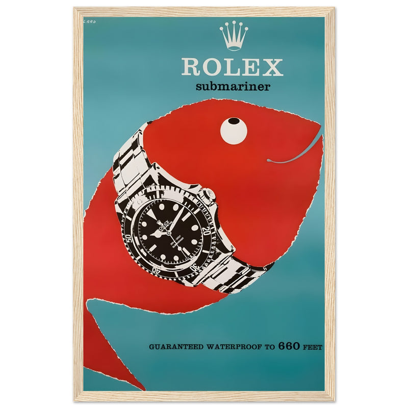 Rolex Submariner Vintage Poster Ad