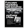 Rolex Datejust Geneva Vintage Poster Ad