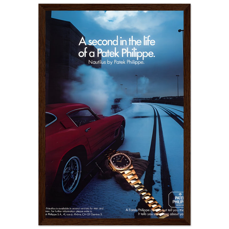 Patek Philippe A Second In the Life Vintage Poster Ad