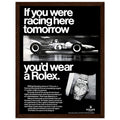 Rolex Racing Vintage Poster Ad