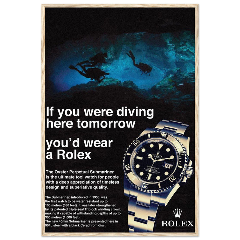 Rolex Oyster Perpetual Vintage Poster - Premium Matte