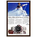 Rolex Alpine Gold Medal Sweep Vintage Poster