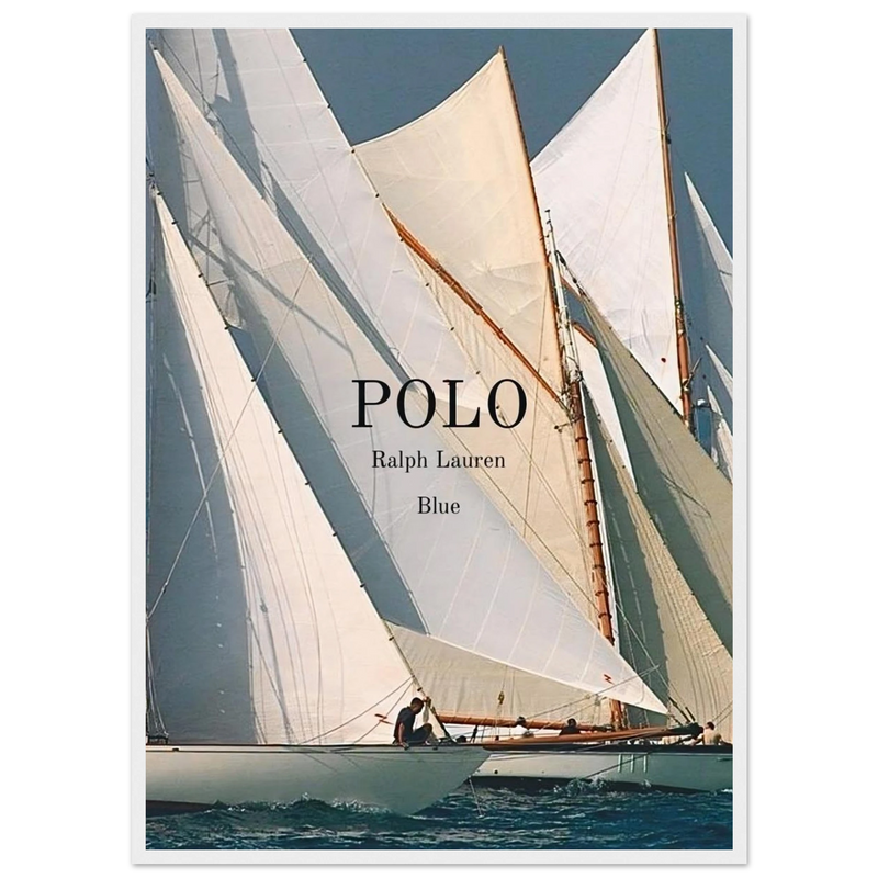 Polo Ralph Lauren Vintage Ad Poster - Polo Blue