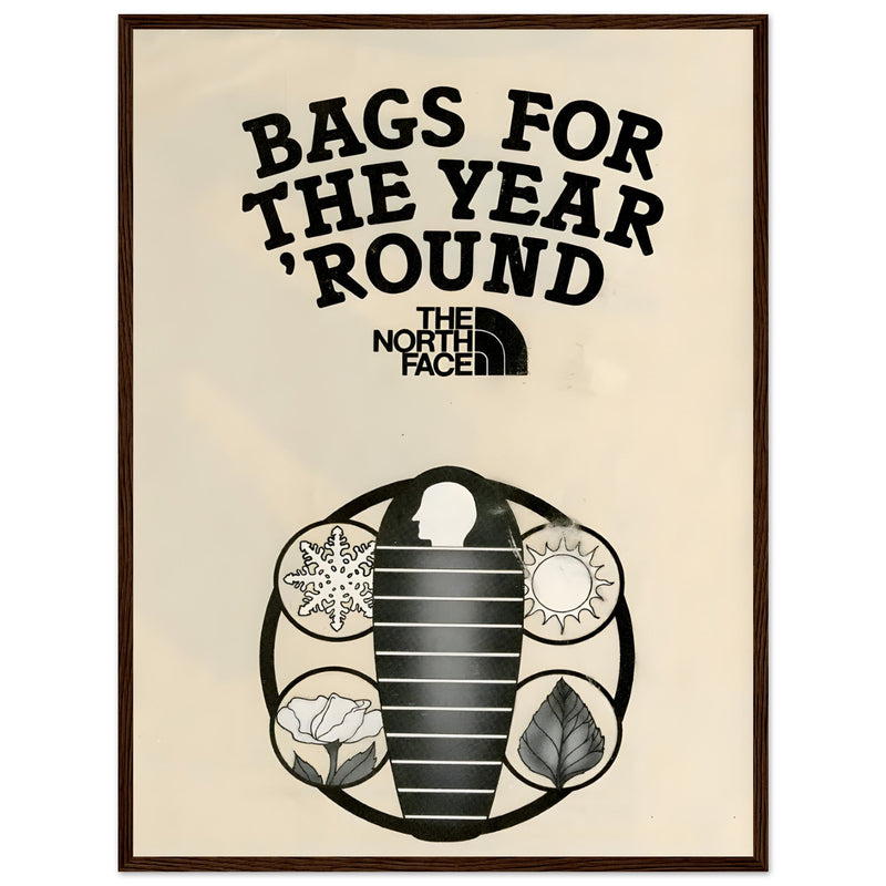 The North Face Sleeping Bags Vintage Poster