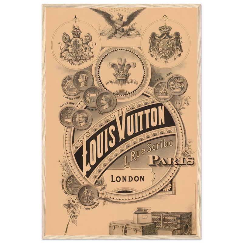 Louis Vuitton London Paris Vintage Poster Ad