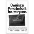 Porsche - It's not for everyone Vintage Poster Ad